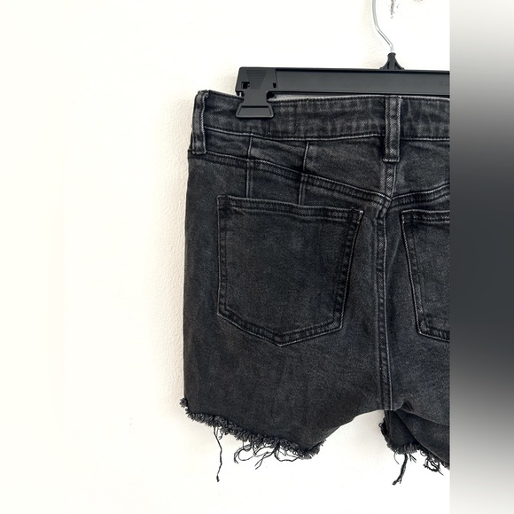 We The Free Distressed Hem Mid Rise. Shorts In Black Ash Size 27 - Picture 5 of 9